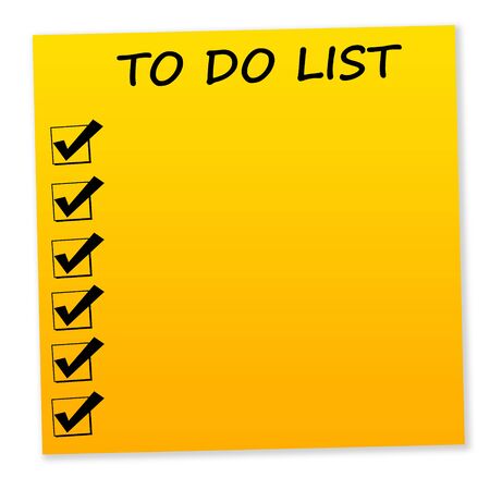To do list illustrationの写真素材