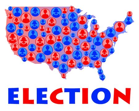 USA election illustrationの写真素材