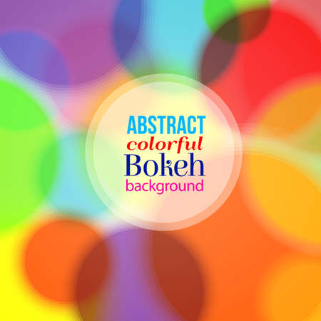 Abstract magical colorful bokeh background. Vector illustration.のイラスト素材