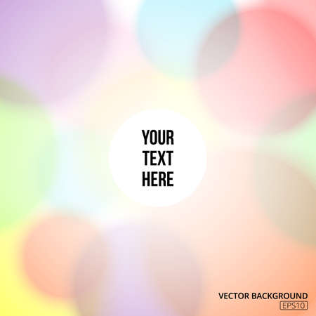 Colorful blurry abstract background with circles of light. Vector illustration.のイラスト素材