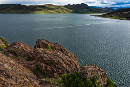 Lake Titicaca Puno / Peruの写真素材