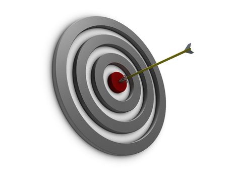 Arrow and targetの写真素材