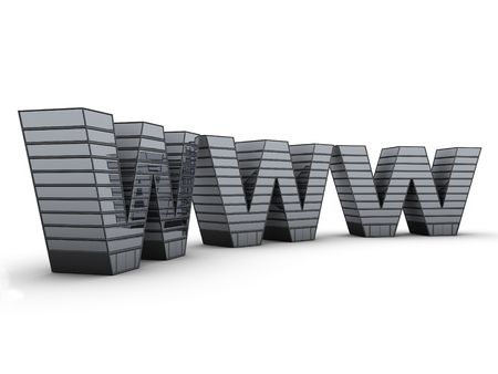 WWW buildingの写真素材