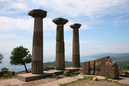 Athena Temple,Assos,Turkeyの写真素材