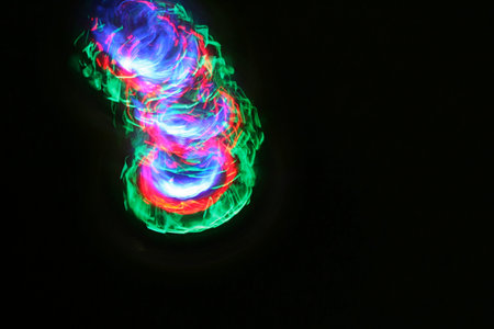 Turning colorful-lightenedd spinner background