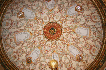 Dome Of Topkapi Palace,Oriental Ornaments,Istanbulの写真素材