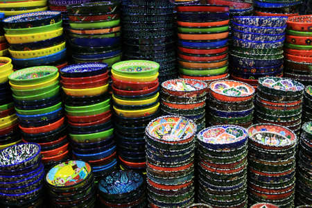 Colorful Ceramics From Istanbul, Turkeyの写真素材