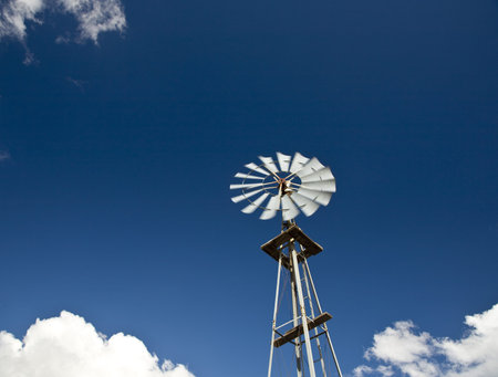 Windmill and Blue Sky