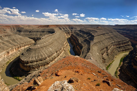 Utah Goosnecks State Parkの写真素材
