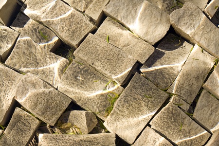 Stones in Stream Background/Textureの写真素材