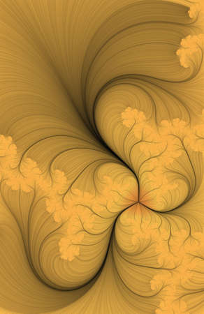 Inside of a flower digitally generated fractal background - very detailedの写真素材
