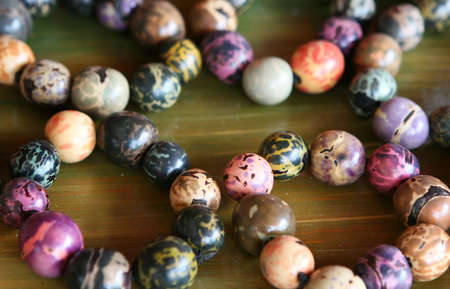 Colorful bracelets sold in Costa Rica to touristsの写真素材