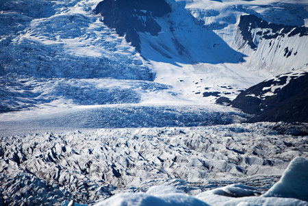 Fjallsarlon, glacier iceberg lagoon in Vatnajokull National Park, Iceland