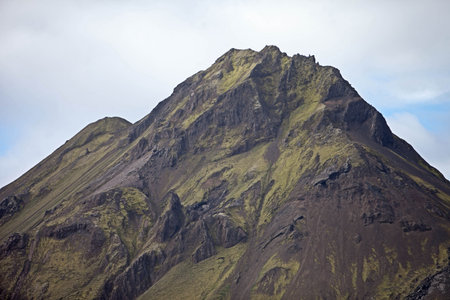 Volcanoes create a bizarre landscape of rhyolite rocks and green moss along the Landmannalaugar trek