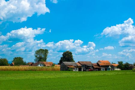 Knocks on the villageの写真素材