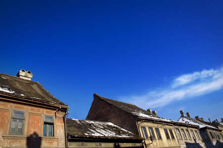 Old city roofs - concept of architecture detailsの写真素材