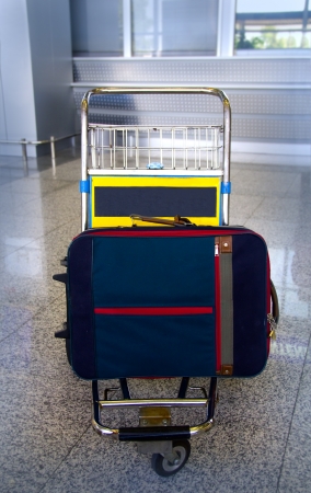 Traveling bags at the airportの写真素材