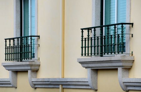 Window and balconyの写真素材