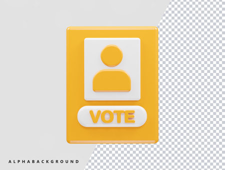 Vector Illustration of Vote icon. Eps 10. Isolated on transparent background.のイラスト素材