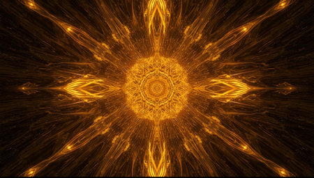 abstract fractal background a computer-generated 2D illustration, textureの素材