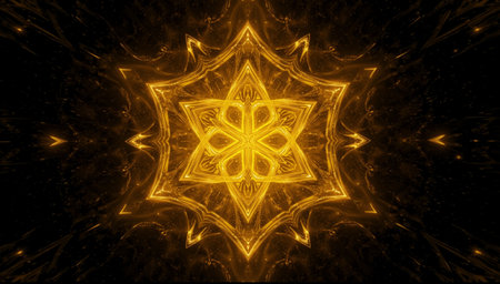 Abstract fractal. Fractal art background for creative design. Decoration for wallpaper, desktop, poster, cover booklet. Print for clothes, t-shirt. Creative illustration for designの素材