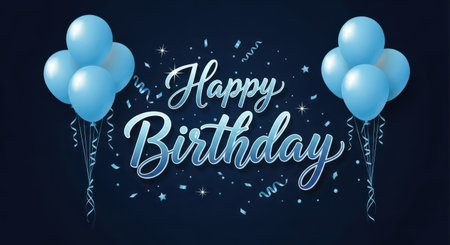 Happy anniversary balloons decoration festive celebration party invitation eventの素材