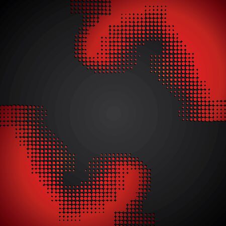abstract red halftone backgroundのイラスト素材