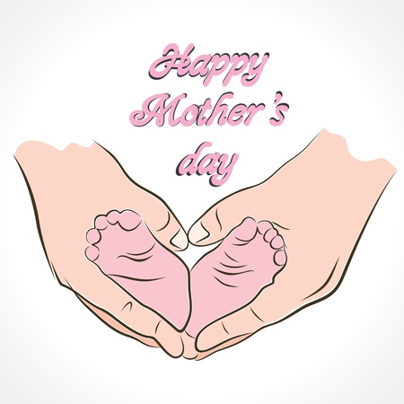 happy mother s day greeting backgroundのイラスト素材