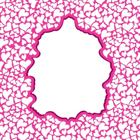 abstract heart background with spaceのイラスト素材