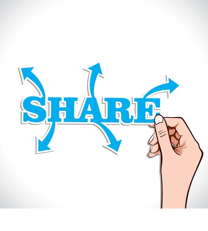 share any thing in world stock vectorのイラスト素材