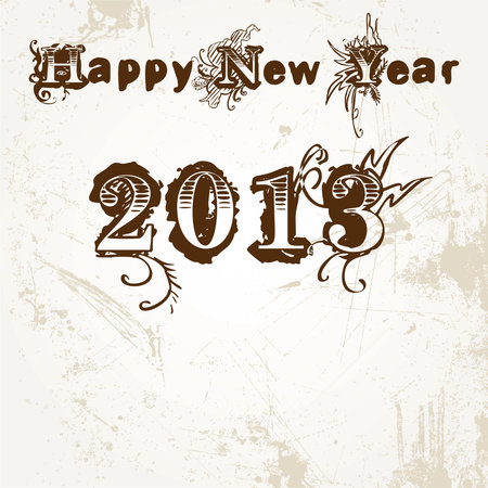 New Year Greeting,2013のイラスト素材
