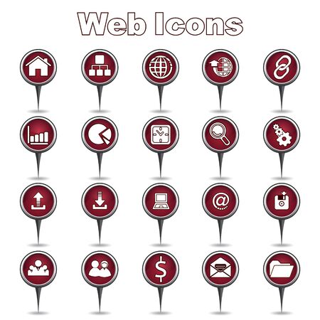 Set of Web Iconsのイラスト素材