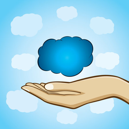cloud computing  concept stockのイラスト素材