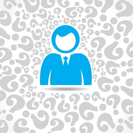 people with question mark background stock vectorのイラスト素材
