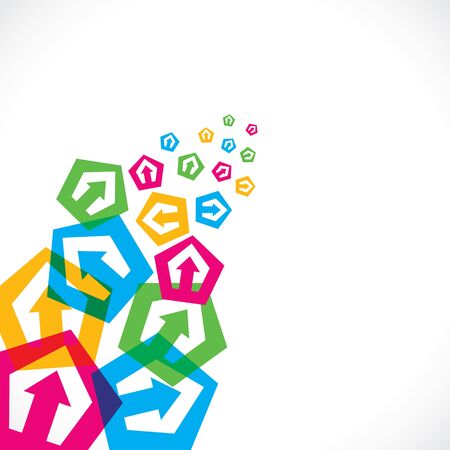 colorful arrow vector background stock vectorのイラスト素材
