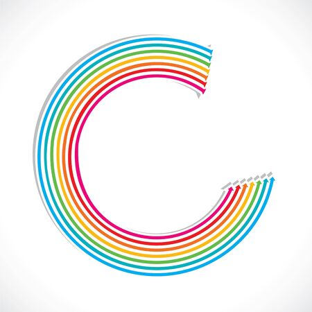 colorful arrow vector background stock vectorのイラスト素材