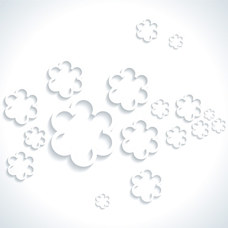 Abstract flower Paper Graphics background vectorのイラスト素材