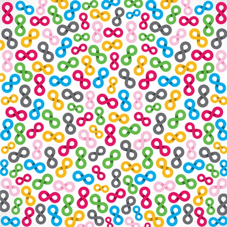 abstract infinity symbol backgroundのイラスト素材