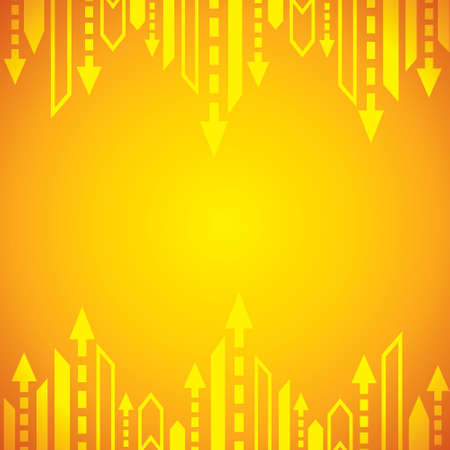 Yellow arrow background stockのイラスト素材