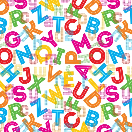 Colorful alphabet background stock vectorのイラスト素材