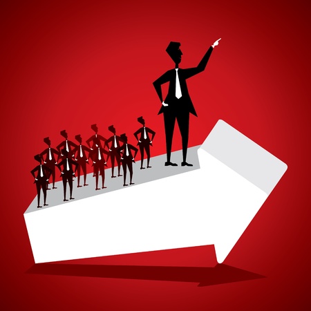 leadership concept stock vectorのイラスト素材