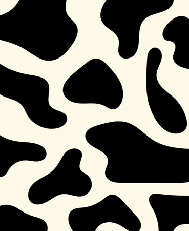 Doodle abstraction for wallpaper design. Vector Illustration with black spots on a white backgroundのイラスト素材