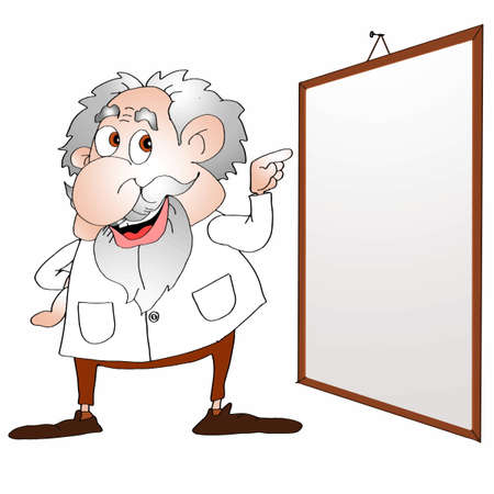 Professor presentationのイラスト素材