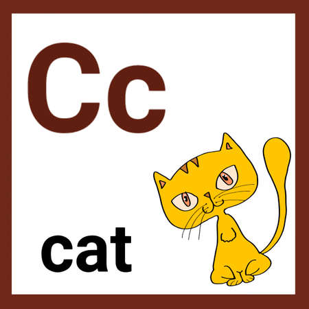 C letter iconのイラスト素材