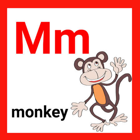 m letter iconのイラスト素材