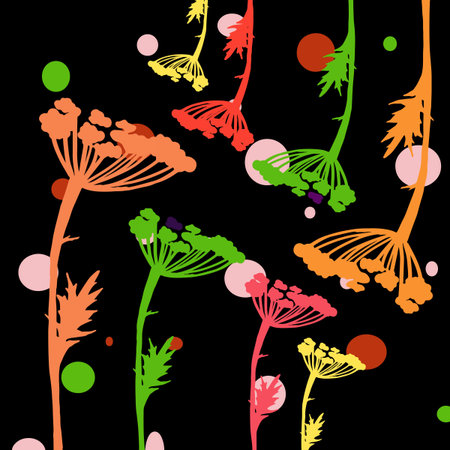 Floral pattern decorのイラスト素材