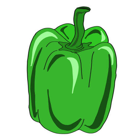 stuffed pepper iconのイラスト素材