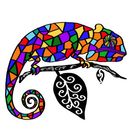chameleon iconのイラスト素材