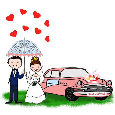 wedding dayのイラスト素材