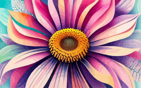 Colorful abstract floral background. Vector illustration for your graphic design.のイラスト素材